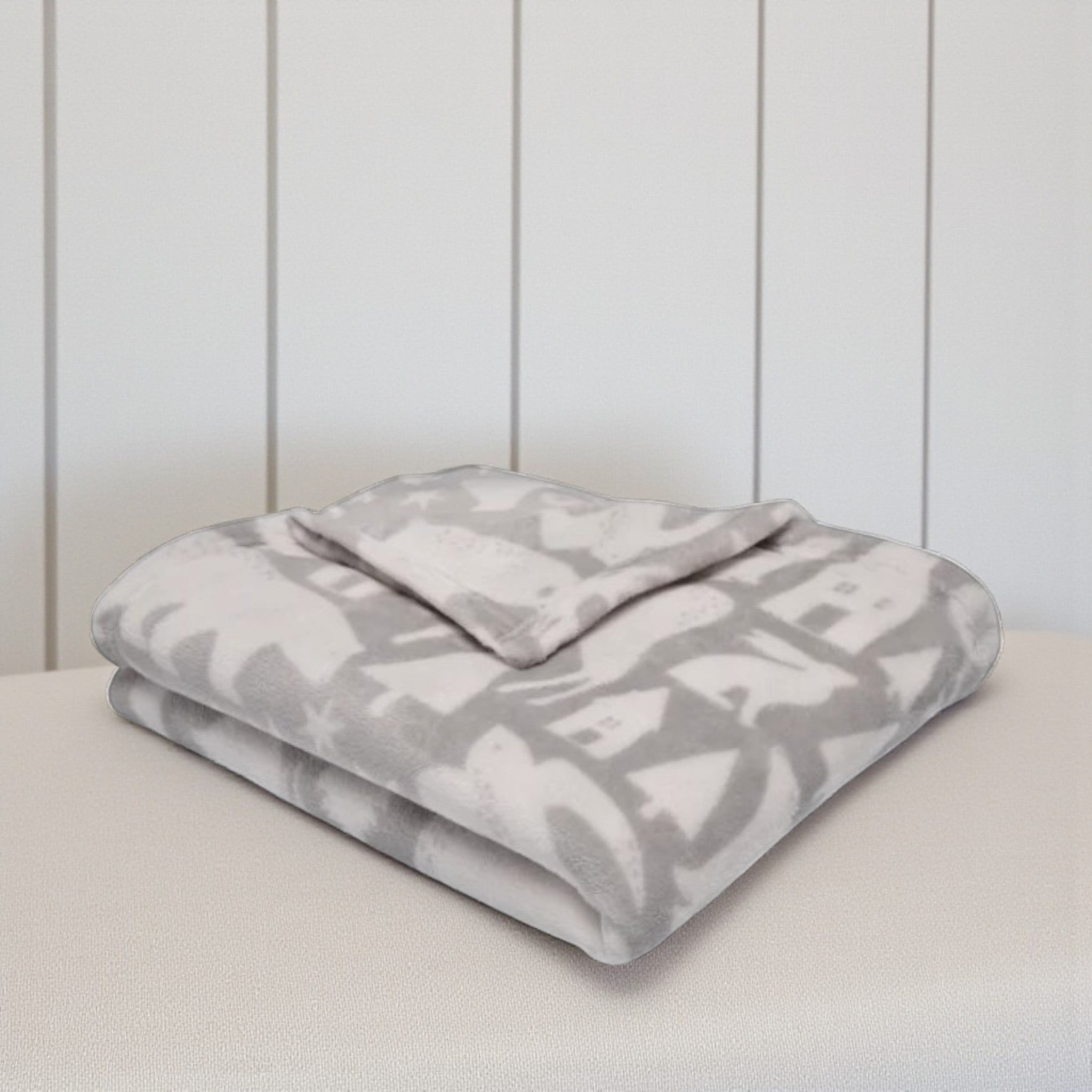 Throw Scandi Animals Snug in Grey
