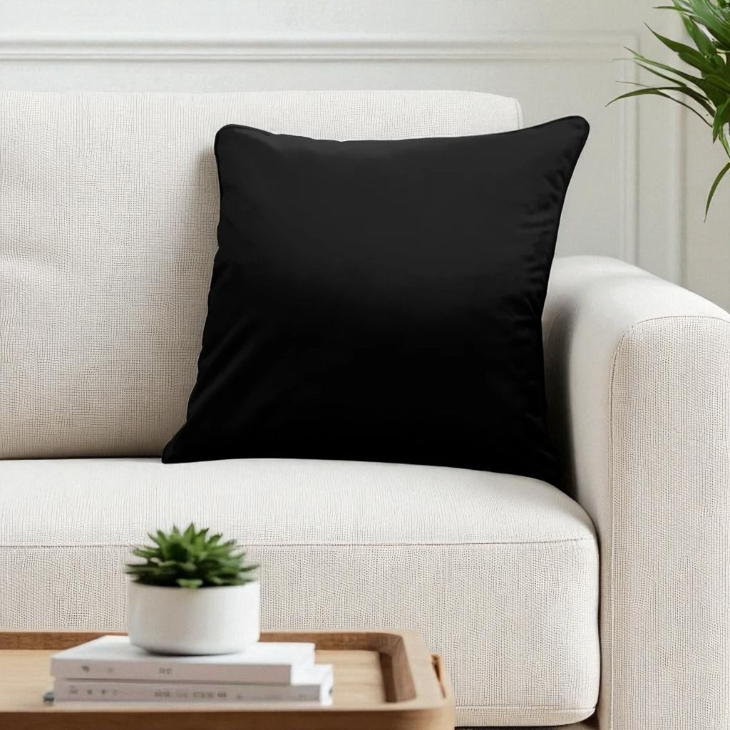Montrose Velvet Filled Cushion in Black