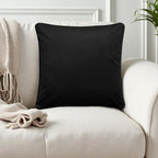 Montrose Velvet Filled Cushion in Black