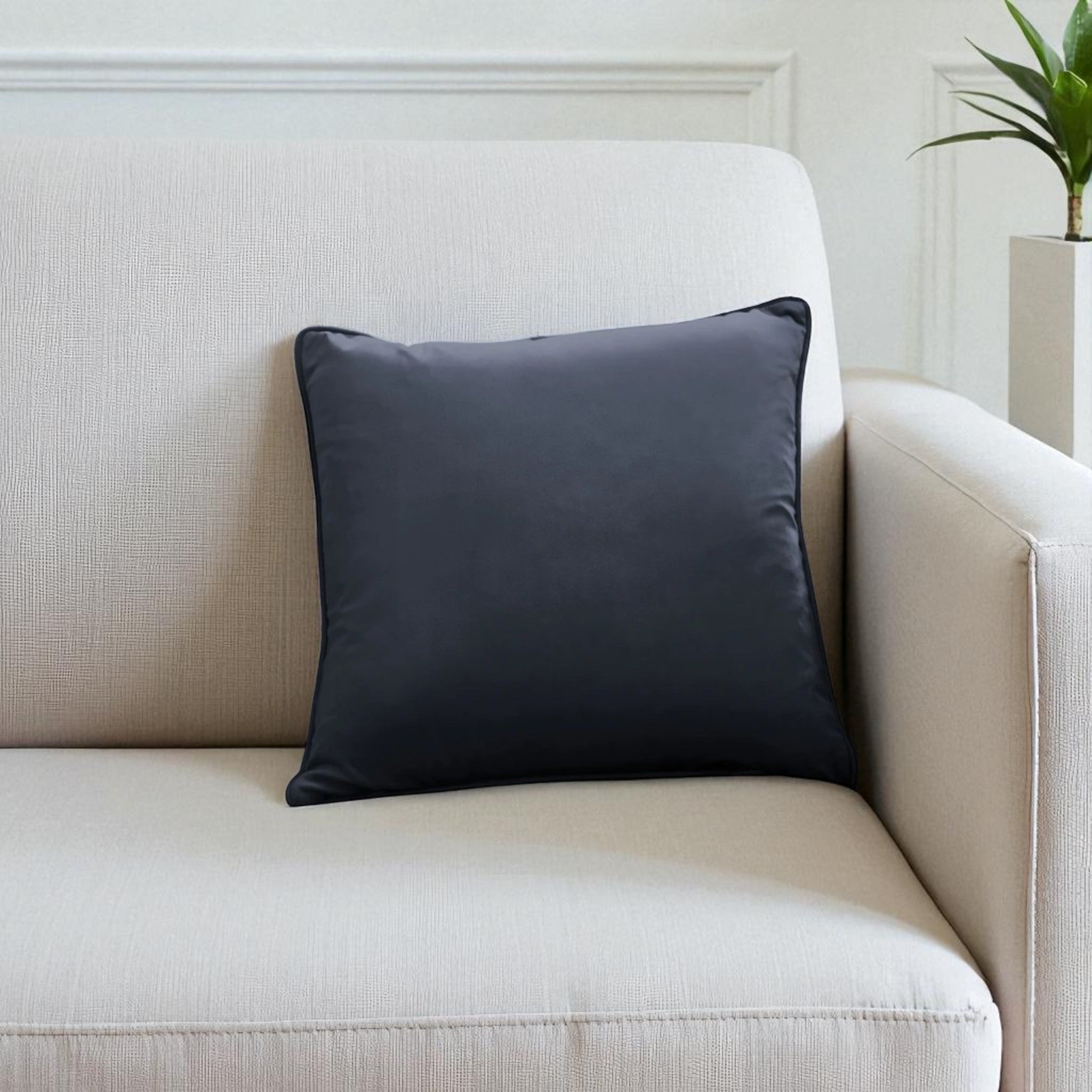 Montrose Velvet Filled Cushion in Navy
