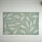 Bath Mat Sandringham in Steel/Sage