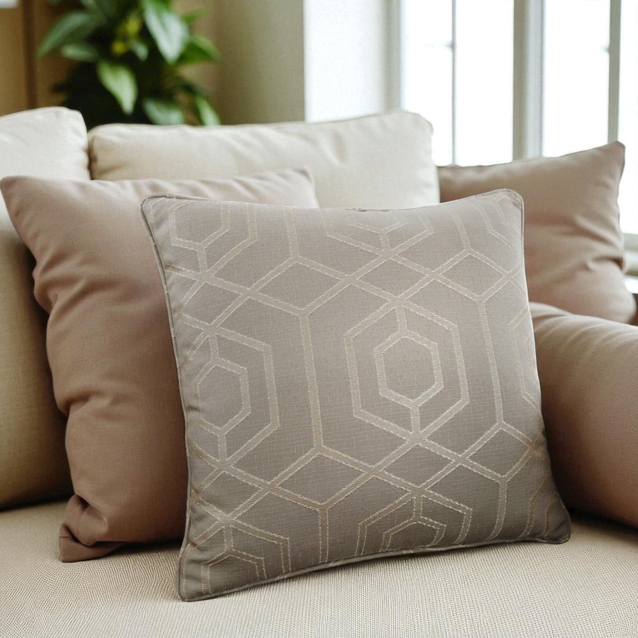 Camberwell Filled Cushion in Stone