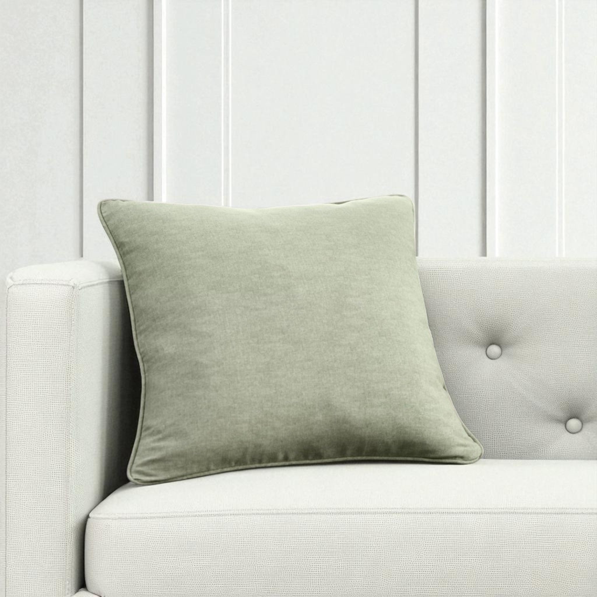 Sorbonne 100% Cotton Filled Cushion in Green