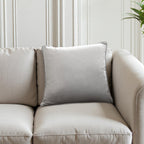 Montrose Velvet Filled Cushion in Silver