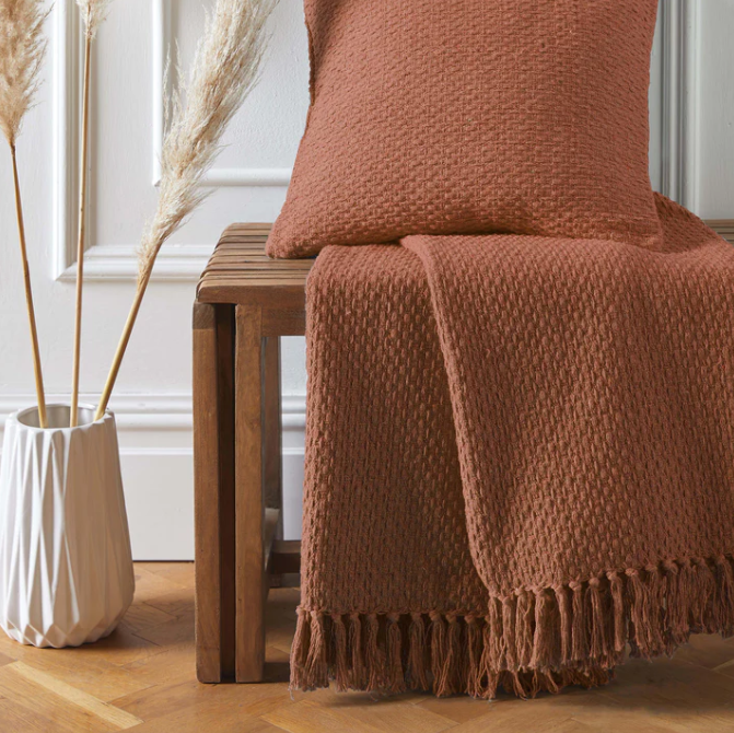 Throw Hayden in Terracotta