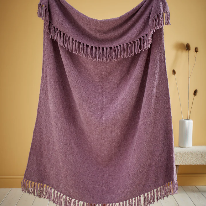 Throw Chenille Loft in Heather