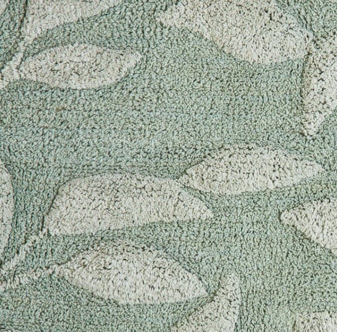 Bath Mat Sandringham in Steel/Sage