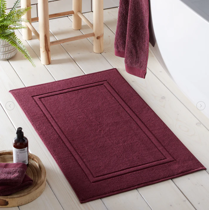 Bath Mat Abode Eco in Claret