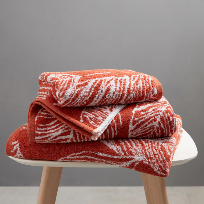 Matteo Towels in Terracotta