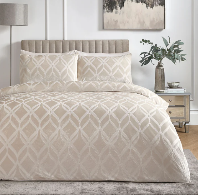 Duvet Cover Set in Champagne