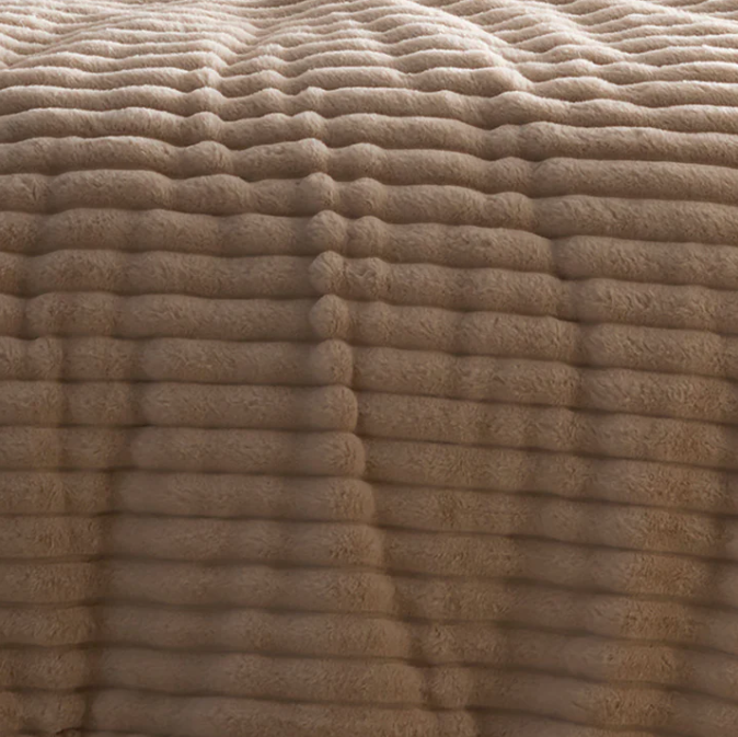 Duvet Cover Set Fleece in Natural