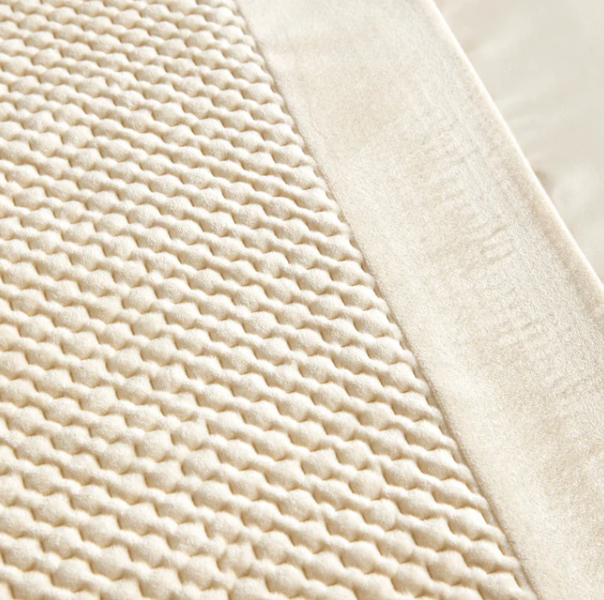 Duvet Cover Set Velvet & Satin in Natural