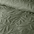 Duvet Cover Set Dimensional in Dark Green