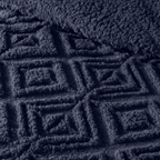 Duvet Cover Set Fleece in Navy