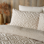 Duvet Cover Set Fleece in Natural