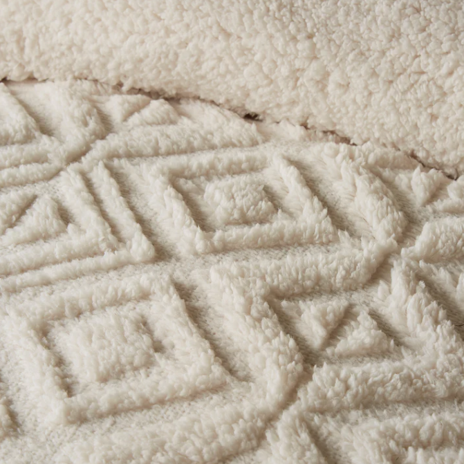 Duvet Cover Set Fleece in Natural