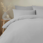 Duvet Cover Set Pure Cotton in Silver