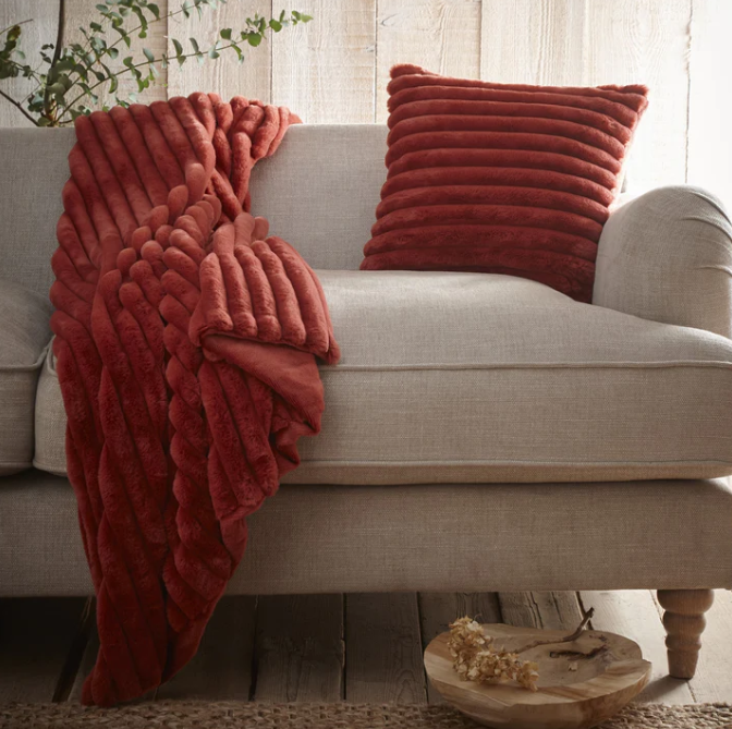 Bedspread Morritz in Terracotta