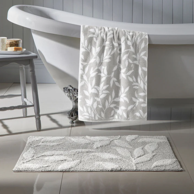Bath Mat Sandringham in Grey