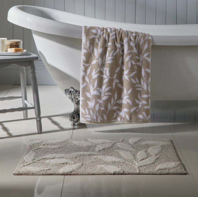 Bath Mat Sandringham in Natural