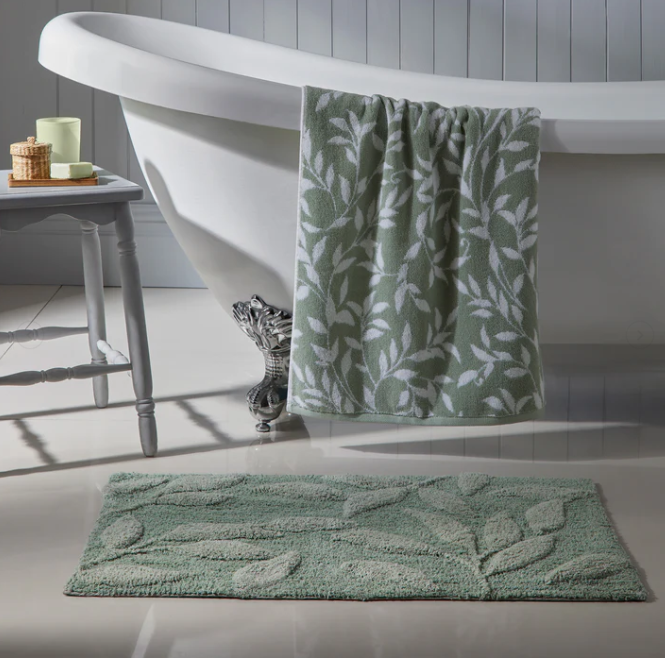 Bath Towels & Sheet Sandringham in Sage
