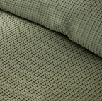 Duvet Cover Set Waffle in Dark Green