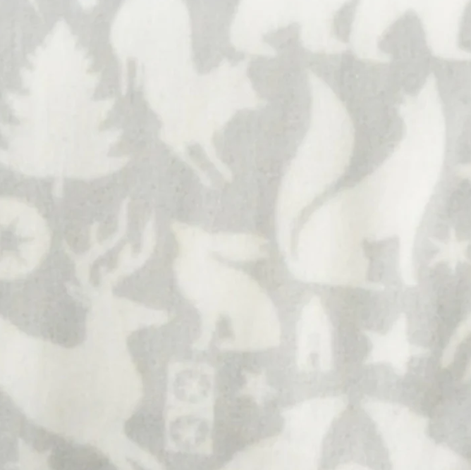 Throw Scandi Animals Snug in Grey