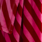 Throw Christmas Candy Stripe in Pink