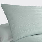 Duvet Cover Set Honley Seersucker in Duck Egg