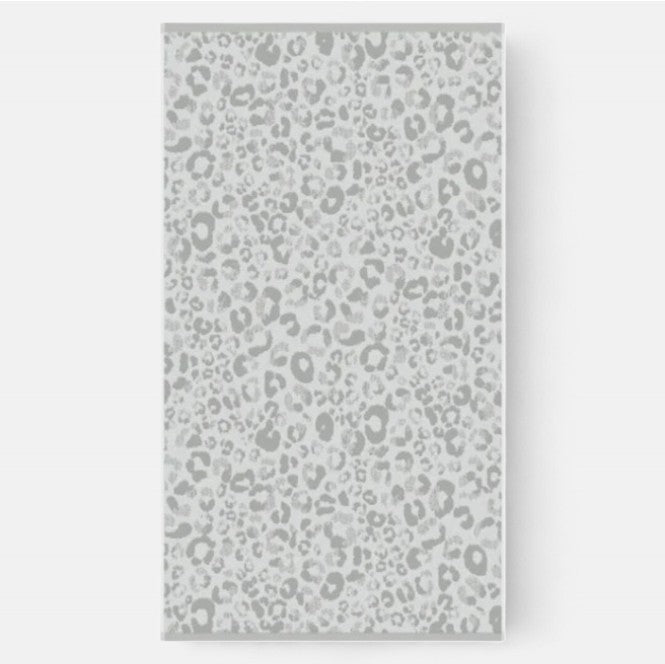 Animal Print Hand and Bath Towels in Grey