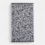 Towels Animal Print Bathroom in Black