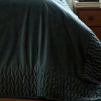 Bedspread in Bottle Green