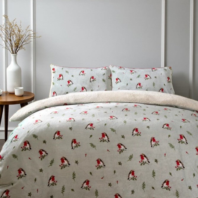 Duvet Cover Set Robin in Duck Egg